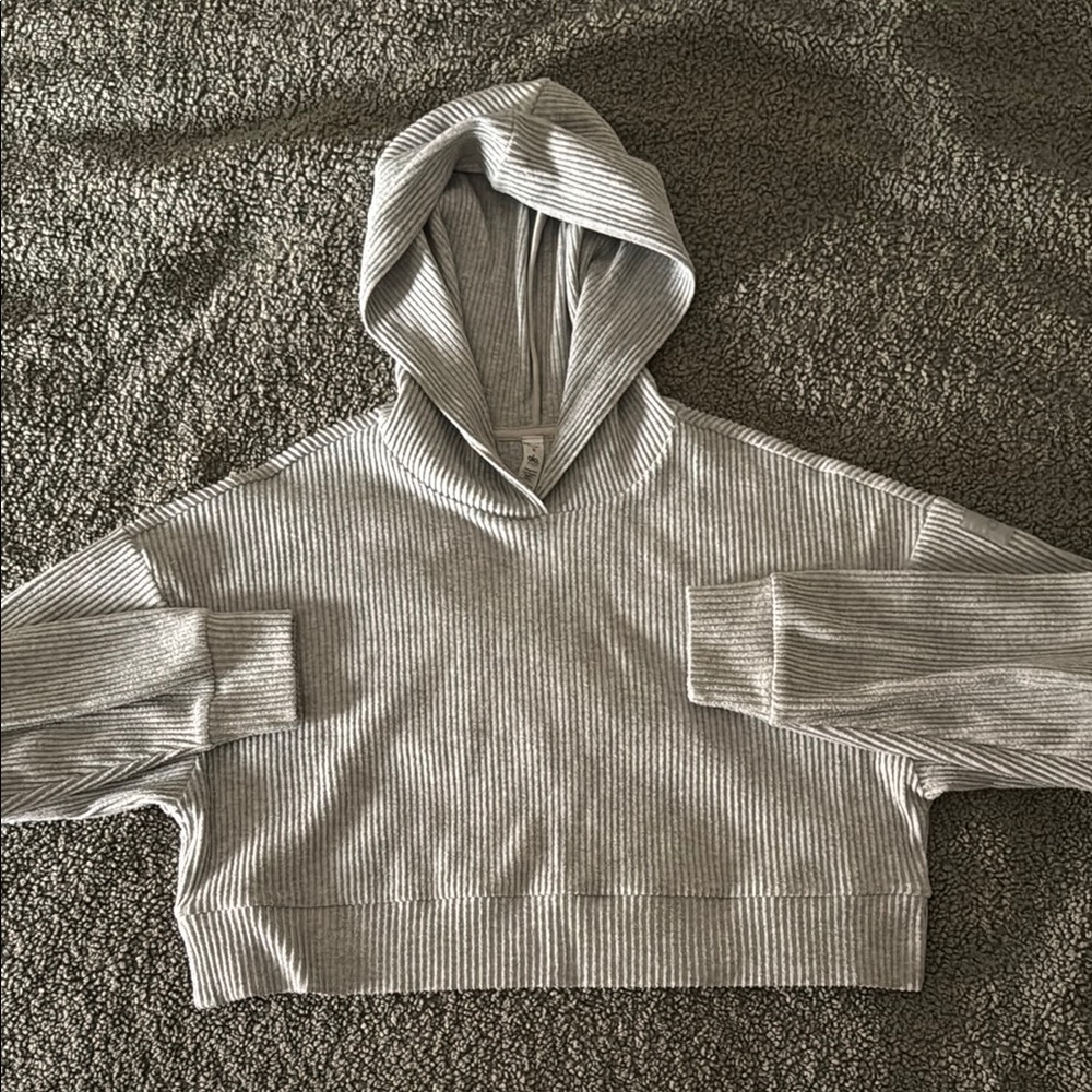 ALO Yoga Gray Muse Hoodie, size small
